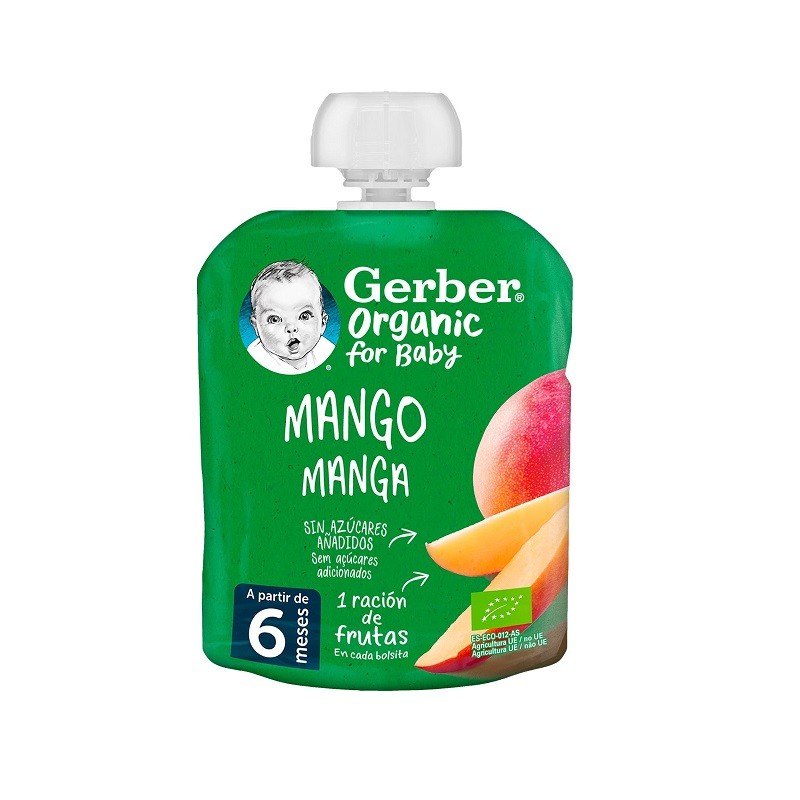 GERBER Bio-Beutel Mangopüree 90gr GERBER Bio-Beutel Mangopüree 90gr
