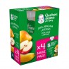 GERBER Bio Beutel Multipack Birne, Apfel und Banane 4x90g