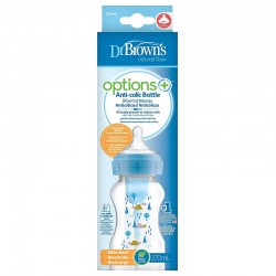 Opções de frasco anticólica de boca larga Dr. BROWN + Blue Forest +0 meses 270ml
