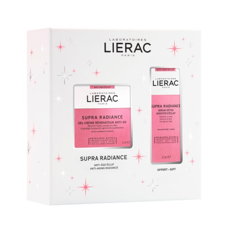 Lierac Supra Radiance Christmas Pack Renewing Cream Gel 50 ml + Detox Serum 30 ml Lierac Supra Radiance Christmas Pack Renewing Cream Gel 50 ml + Detox Serum 30 ml