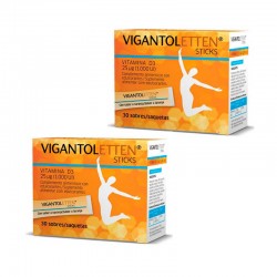 VIGANTOLETTEN Vitamine D3 Duplo Sticks 2x30 Unités