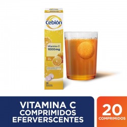 CEBIÓN Vitamine C 1000mg 20 Comprimés Effervescents double offre