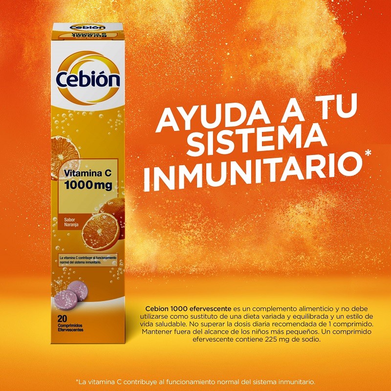 CEBIÓN Vitamina C 1000mg 2X20 Comprimidos EfervescentesOFERTA ONLINE