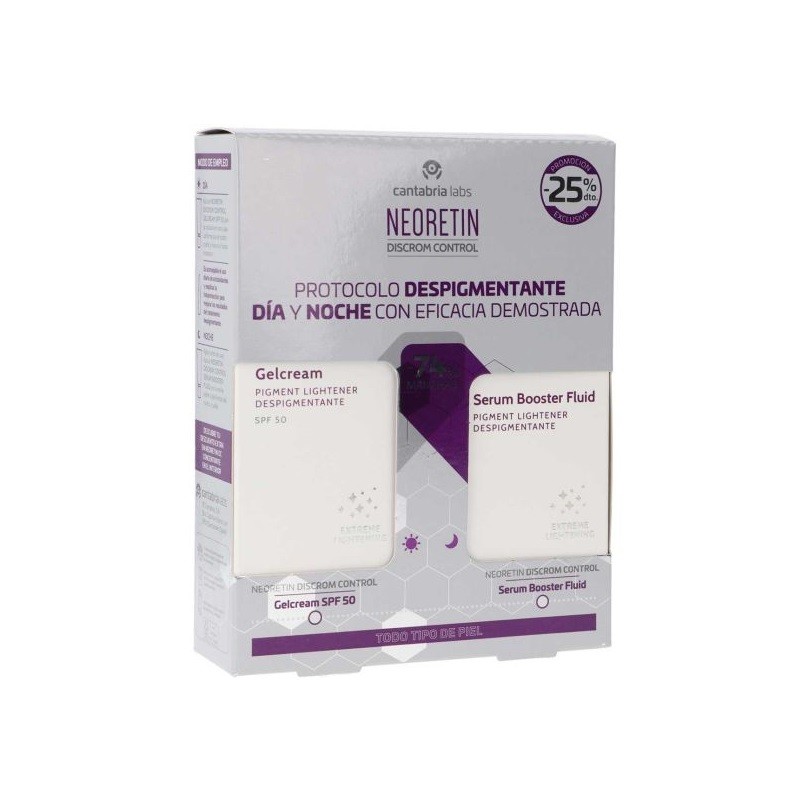 NEORETIN Discrom Control Pack Dépigmentant GelCrème 40 ml + Sérum Booster 30 ml