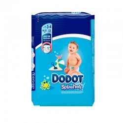 Dodot Splashers Carry Pack Size 3 12 units for the bathroom