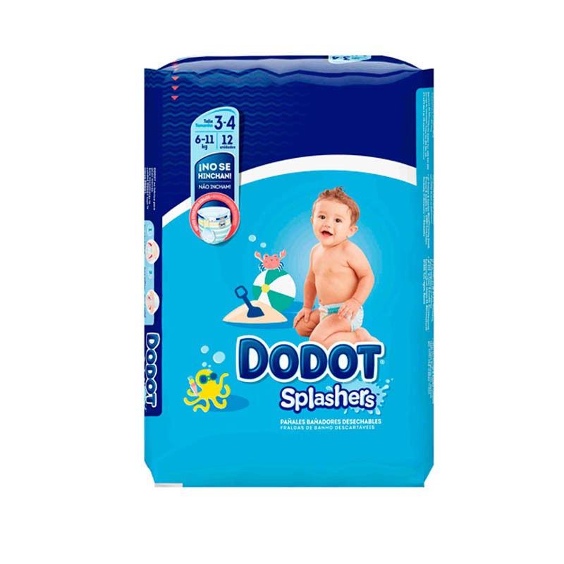 Dodot Splashers Carry Pack Größe 3 12 Einheiten für das Badezimmer