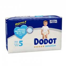 Dodot Sensitive Value Pack Size 5 42 units