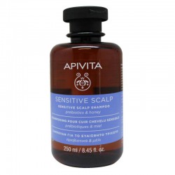 APIVITA Lavender and Honey Sensitive Scalp Shampoo 250ml with probiotics