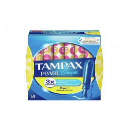 Tampões regulares TAMPAX Pearl Compak 16 unidades