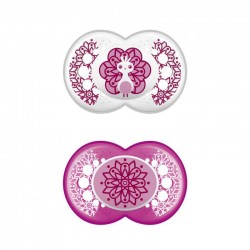 Chupeta de látex original MAM 6+M 2 unidades (pavão rosa)