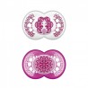 Chupeta de látex original MAM 6+M 2 unidades (pavão rosa)