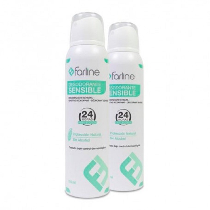 FARLINE DUPLO Sensitive Deodorant Spray 2x150ml FARLINE DUPLO Sensitive Deodorant Spray 2x150ml