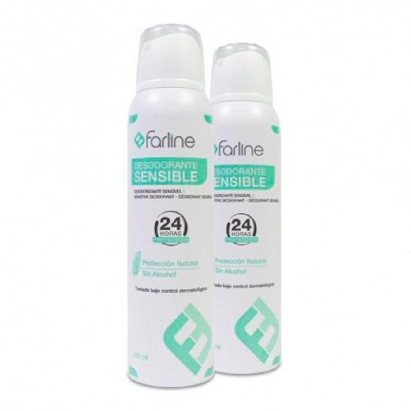 FARLINE Desodorante Spray Sensible DUPLO 2x150ml