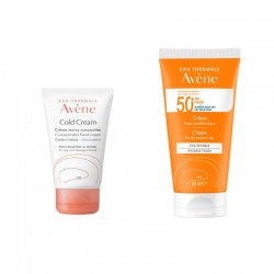 AVENE Cold Cream Konzentrierte Handcreme 50ml + Avène Sonnencreme LSF 50+ 50 ml