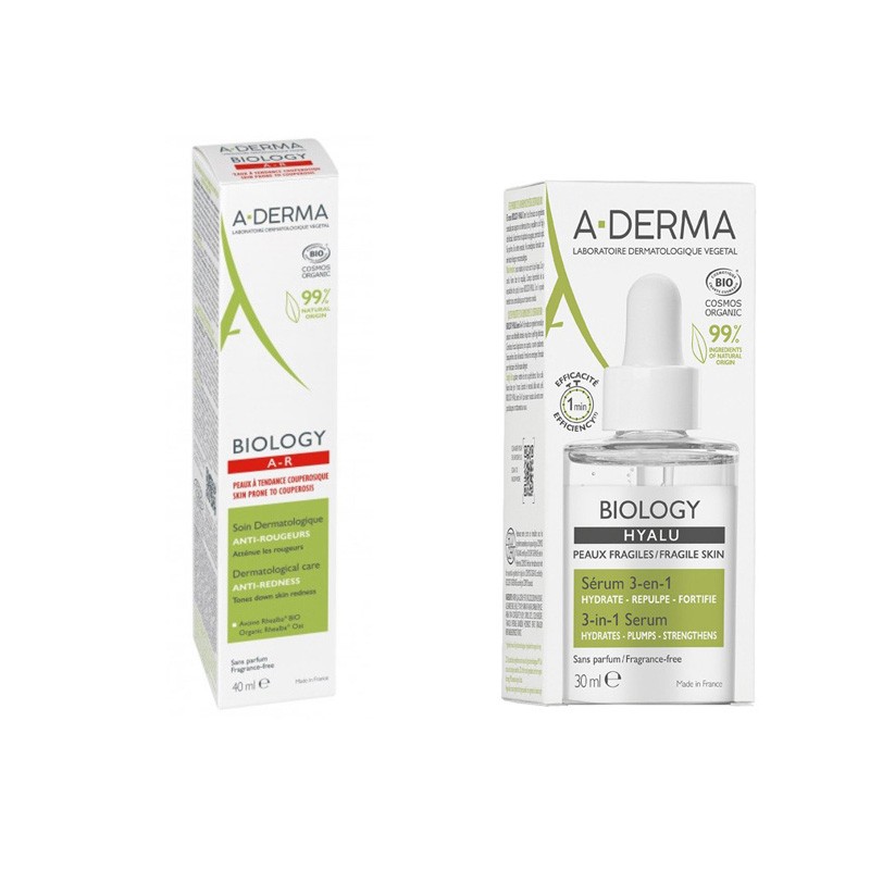 A-DERMA Biology Anti-Redness Care 40ml + A-Derma Biology Siero Idratante 30 ml A-DERMA Biology Anti-Redness Care 40ml + A-Derma Biology Siero Idratante 30 ml