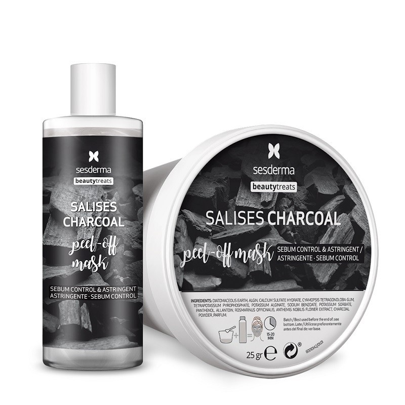 SESDERMA Salises Masque Peel-Off au Charbon Poudre + Solution