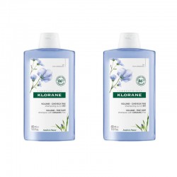 KLORANE BIO Duplo Linen Shampoo 2 x400 ml
