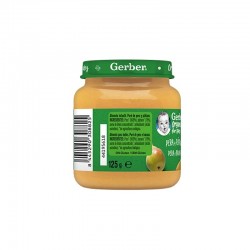 GERBER Bio-Glas mit BIO-Birnen- und Bananenpüree +4 Monate 125 Gramm