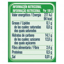 GERBER Organic Tarrito de Puré de Pera y Plátano BIO +4 Meses 125gramos informacion nutricional