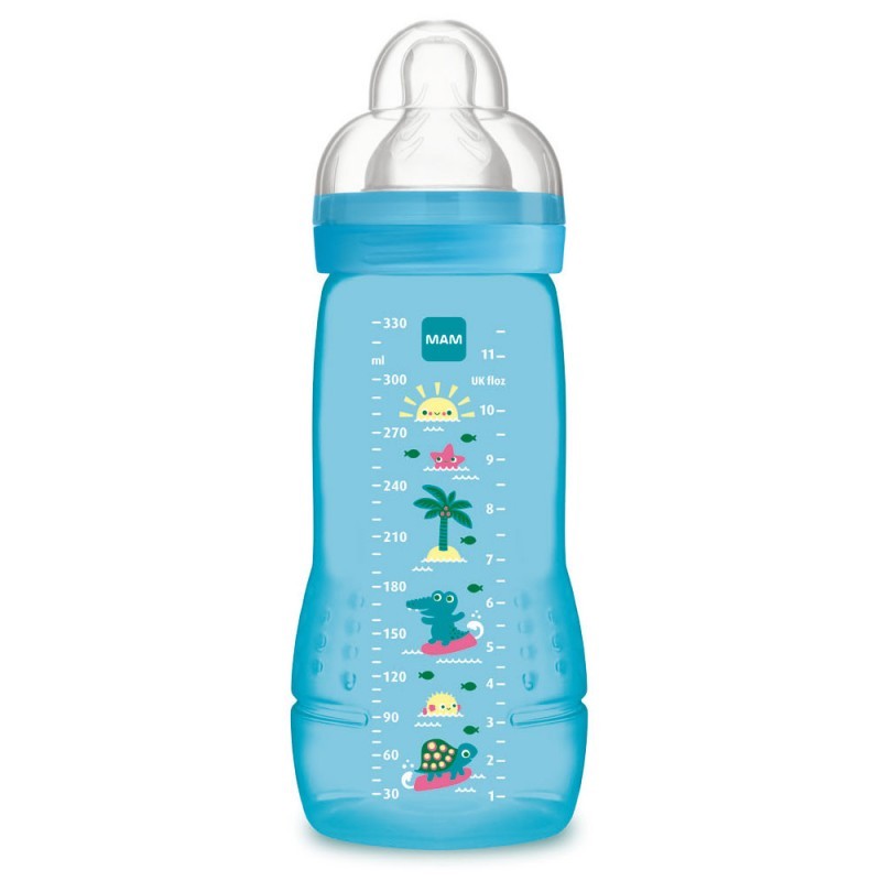 MAM Easy Active Babyflasche 330ml Blau