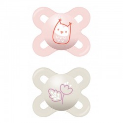MAM Chupeta Start Silicone 0-2M 2 Unidades Rosa