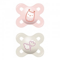 MAM Pacifier Start Silicone 0-2M 2 Units Pink
