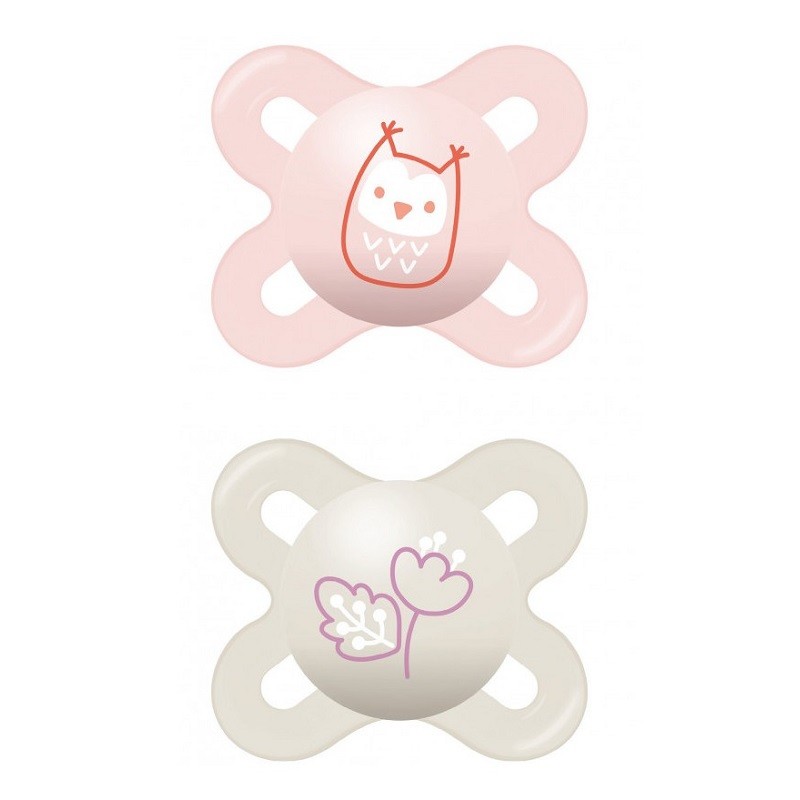 MAM Chupeta Start Silicone 0-2M 2 Unidades Rosa MAM Chupeta Start Silicone 0-2M 2 Unidades Rosa