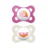 Ciuccio in silicone originale MAM 0-6 mesi 2 unità rosa