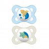 MAM Sucette Originale En Silicone 0-6M 2 Unités Bleu