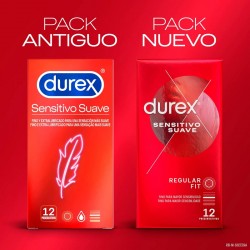 DUREX Preservativo Sensitivo Suave 12 unidades Nuevo Formato