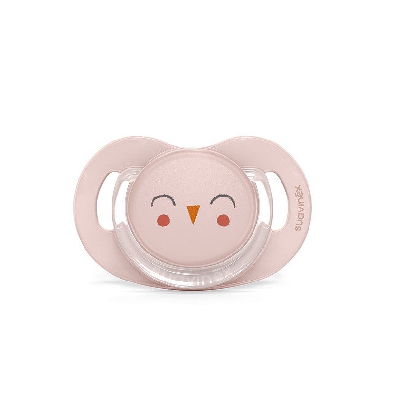 SUAVINEX Pacifier Bonhomía Anatomical Silicone Teat SX Pro 6-18 M (Pink Owl)