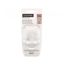 SUAVINEX SX Pro Ciuccio fisiologico in silicone 0-6 mesi (Bianco)