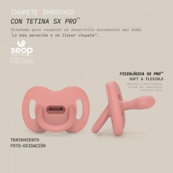 Chupeta SUAVINEX totalmente em silicone SX Pro fisiológica 6 a 18 meses (cor azulejo)