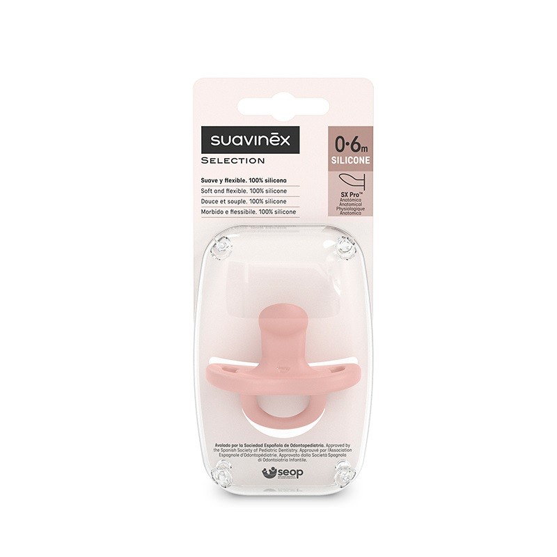 SUAVINEX Chupete Todosilicona SX Pro Anatómica 0-6 Meses (Rosa) SUAVINEX Chupete Todosilicona SX Pro Anatómica 0-6 Meses (Rosa)