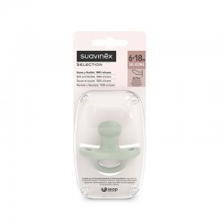 Chupeta SUAVINEX totalmente em silicone SX Pro anatômica 6 a 18 meses (verde)