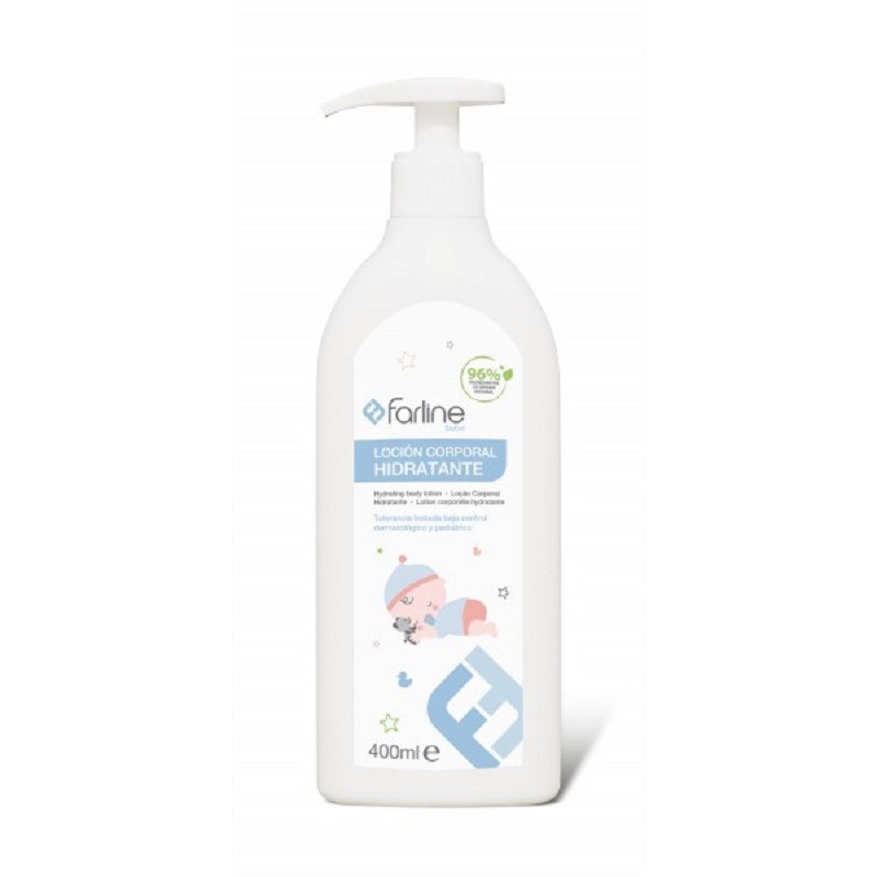 FARLINE Feuchtigkeitsspendende Körperlotion für Babys, 400 ml