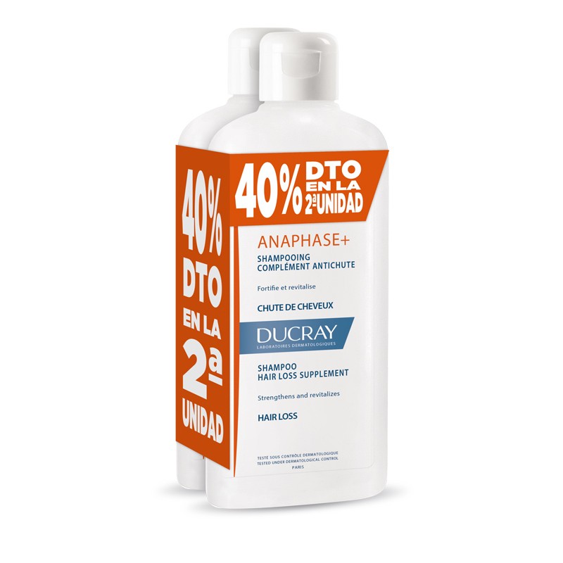 DUCRAY Anaphase+ DUPLO Anti-Haarausfall-Shampoo 2x400ml DUCRAY Anaphase+ DUPLO Anti-Haarausfall-Shampoo 2x400ml