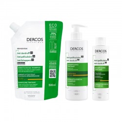 VICHY Dercos Anti-Dandruff Shampoo for Dry Hair ECO RECHARGE 500ml