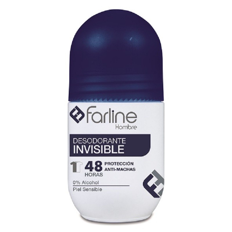 FARLINE Déodorant Roll-on Invisible Homme 50 ml FARLINE Déodorant Roll-on Invisible Homme 50 ml