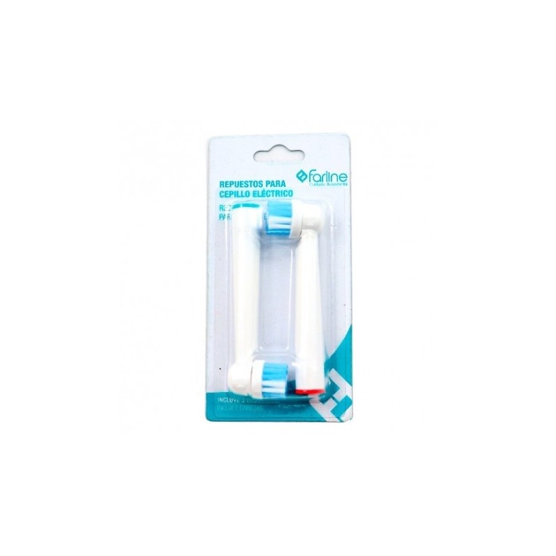 FARLINE Soft Elektrobürste Ersatzteile 2 Köpfe