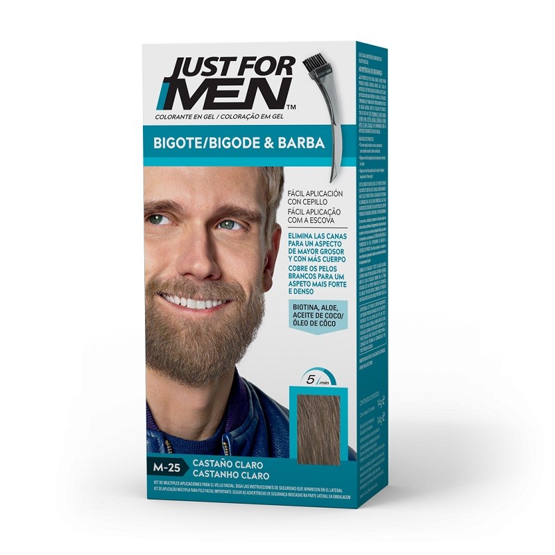 JUST FOR MEN Mustache and Beard Color Light Brown M-25 JUST FOR MEN Mustache and Beard Color Light Brown M-25