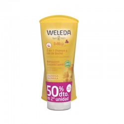 WELEDA DUPLO Baby Calendula 2-in-1 Shampoo and Shower Gel 2x200ml