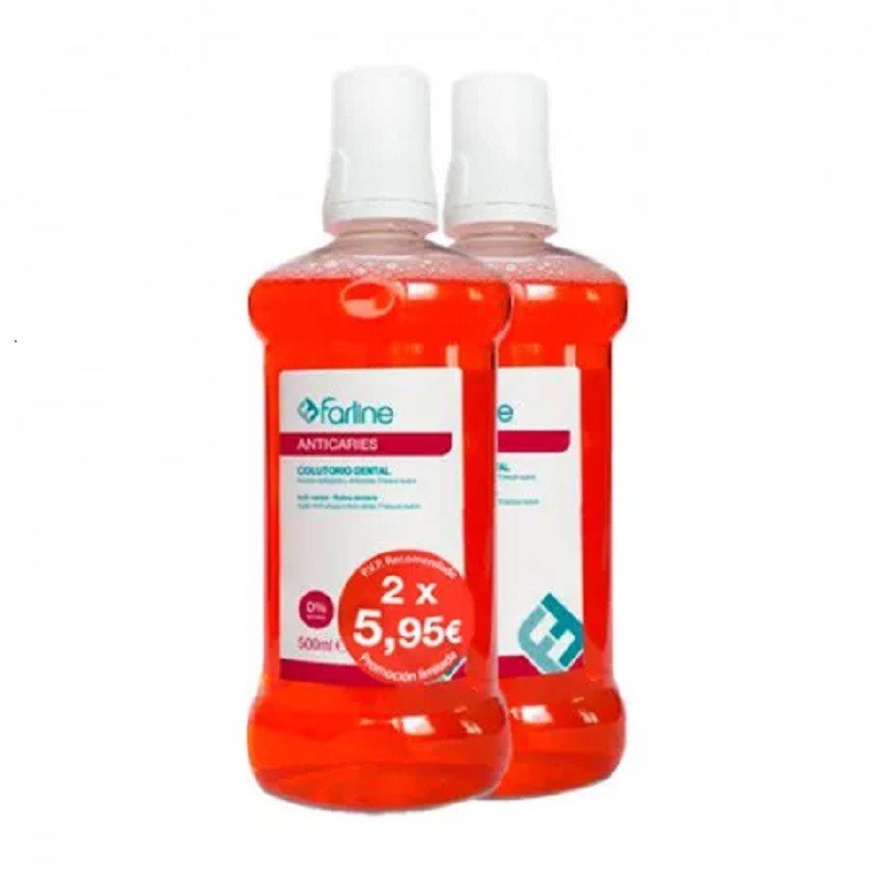 FARLINE DUPLO Anticaries Mouthwash 2x500ml FARLINE DUPLO Anticaries Mouthwash 2x500ml
