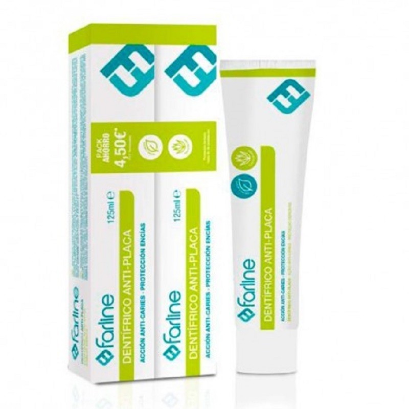 FARLINE DUPLO Dentifricio antiplacca 2x125ml FARLINE DUPLO Dentifricio antiplacca 2x125ml