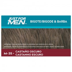 JUST FOR MEN Bigote y Barba Color Castaño Oscuro M-35 (15ml)