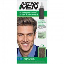 JUST FOR MEN Colorante em Shampoo Castanho Médio H-30 (30ml)