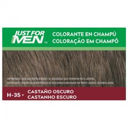 JUST FOR MEN Colorant dans le shampooing brun foncé H-35 (30 ml)