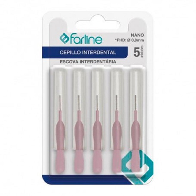 FARLINE Nano Scovolino interdentale 5 unità 0,8 mm FARLINE Nano Scovolino interdentale 5 unità 0,8 mm