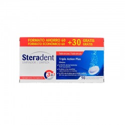 Steradent Triple Action Cleanser 60 +30 tablets