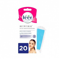 VEET Pure Facial Cold Wax Strips Sensitive Skin 20 units